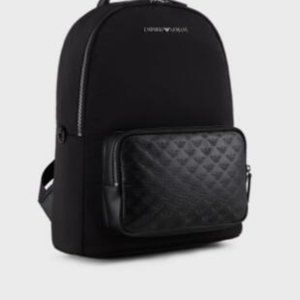 Classic eagle-labeled shoulder bag